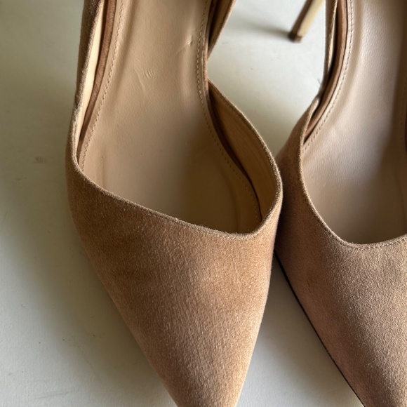 J. Crew Cream Suede Leather Point Toe Pumps size 9.5 - Picture 7 of 14